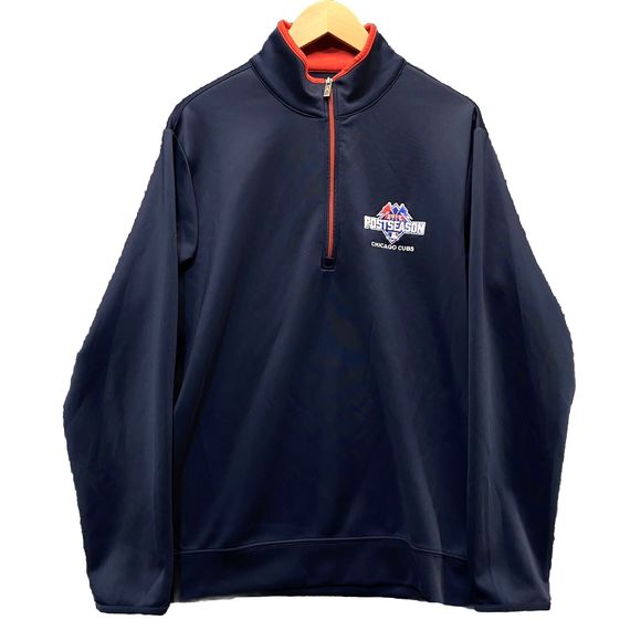 Chicago Cubs MLB Antigua Jacket Baseball 1/2 Zip Coat - Picture 1 of 7